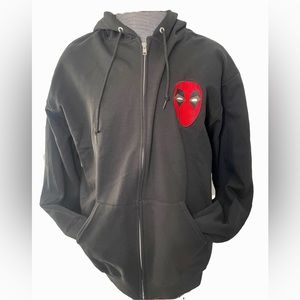 Deadpool Embroidered zip up hoodie